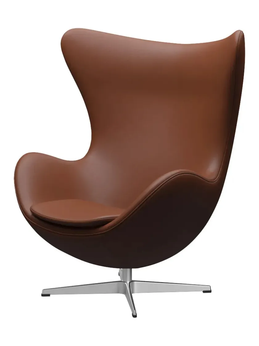 Fritz Hansen 3316 Ægget af Arne Jacobsen stofgr. 2> Loungestole|Lænestole