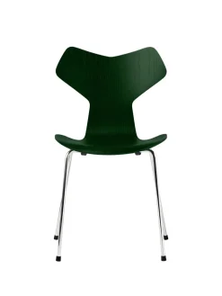 Fritz Hansen 3130 Grand Prix stol i farvet ask af Arne Jacobsen><noscript><img width=