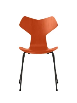 Fritz Hansen 3130 Grand Prix stol i farvet ask af Arne Jacobsen><noscript><img width=