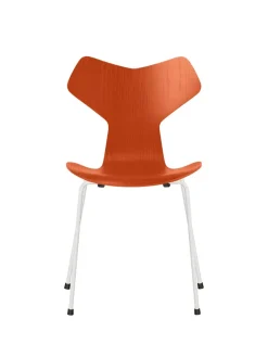 Fritz Hansen 3130 Grand Prix stol i farvet ask af Arne Jacobsen><noscript><img width=