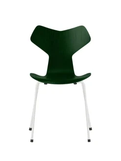 Fritz Hansen 3130 Grand Prix stol i farvet ask af Arne Jacobsen><noscript><img width=