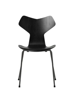 Fritz Hansen 3130 Grand Prix stol i farvet ask af Arne Jacobsen><noscript><img width=