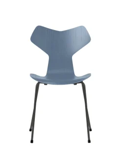 Fritz Hansen 3130 Grand Prix stol i farvet ask af Arne Jacobsen><noscript><img width=