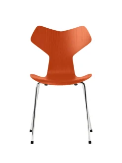 Fritz Hansen 3130 Grand Prix stol i farvet ask af Arne Jacobsen><noscript><img width=