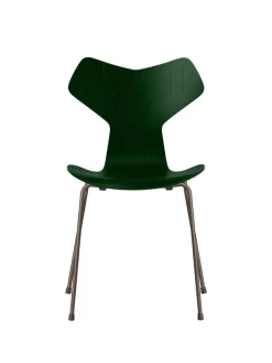 Fritz Hansen 3130 Grand Prix stol i farvet ask af Arne Jacobsen><noscript><img width=
