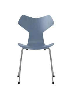 Fritz Hansen 3130 Grand Prix stol i farvet ask af Arne Jacobsen><noscript><img width=