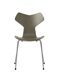 Fritz Hansen 3130 Grand Prix stol i farvet ask af Arne Jacobsen><noscript><img width=