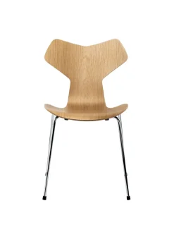 Fritz Hansen 3130 Grand Prix stol i natur finer af Arne Jacobsen> Spisebordsstole