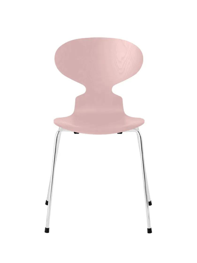Fritz Hansen 3101 Myren Stol i farvet ask af Arne Jacobsen> Spisebordsstole