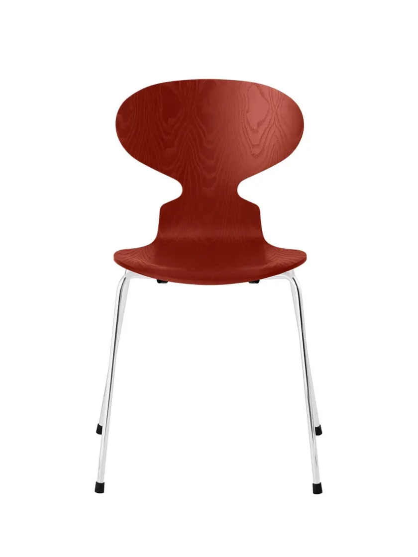 Fritz Hansen 3101 Myren Stol i farvet ask af Arne Jacobsen> Spisebordsstole