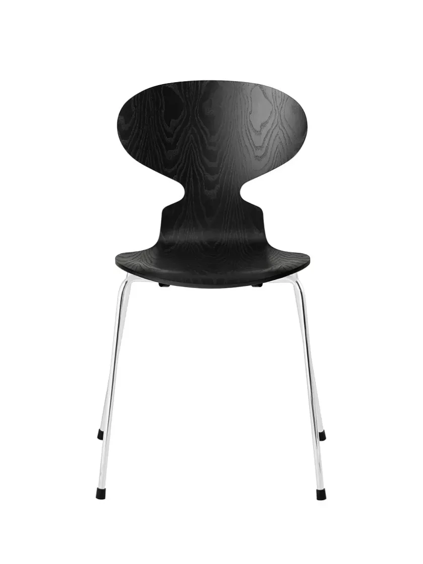 Fritz Hansen 3101 Myren Stol i farvet ask af Arne Jacobsen> Spisebordsstole