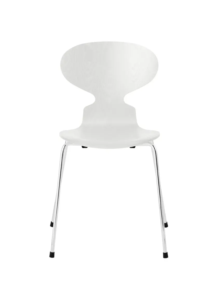 Fritz Hansen 3101 Myren Stol i farvet ask af Arne Jacobsen> Spisebordsstole