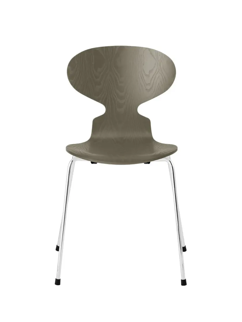 Fritz Hansen 3101 Myren Stol i farvet ask af Arne Jacobsen> Spisebordsstole
