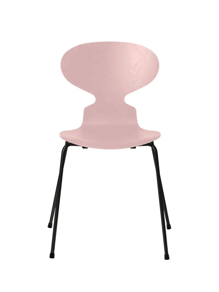 Fritz Hansen 3101 Myren Stol i farvet ask af Arne Jacobsen> Spisebordsstole