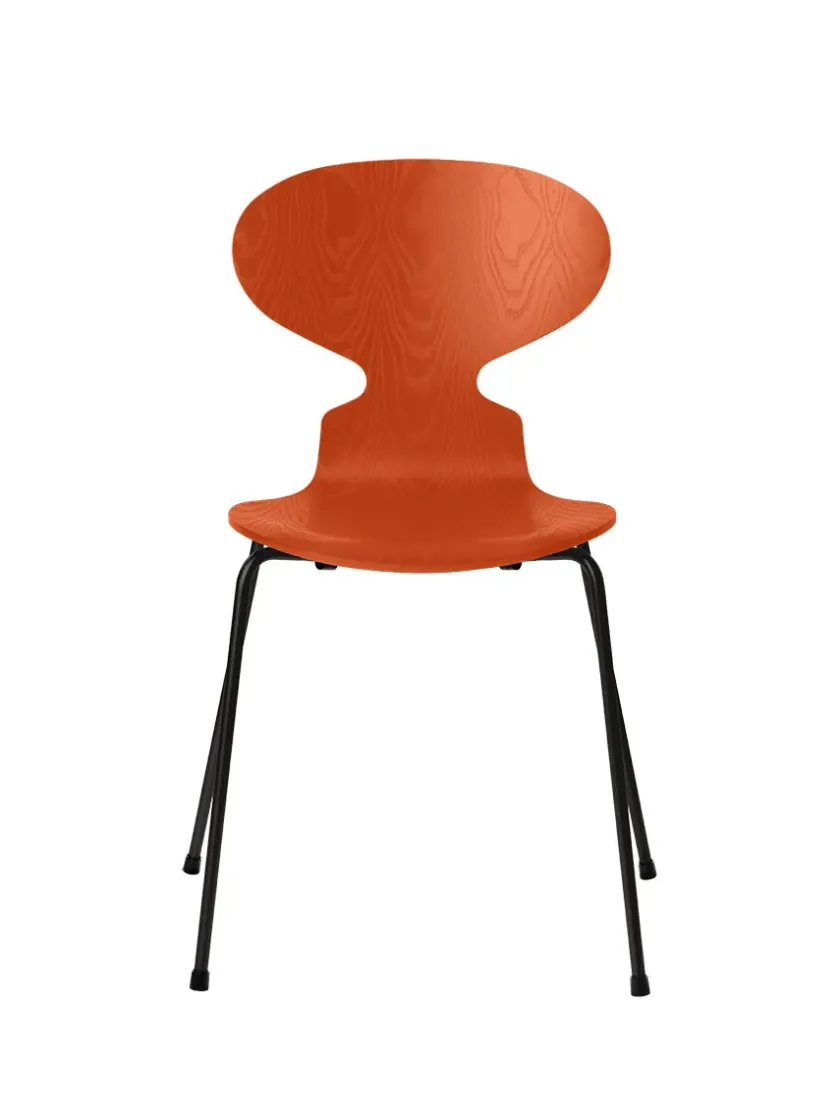 Fritz Hansen 3101 Myren Stol i farvet ask af Arne Jacobsen> Spisebordsstole