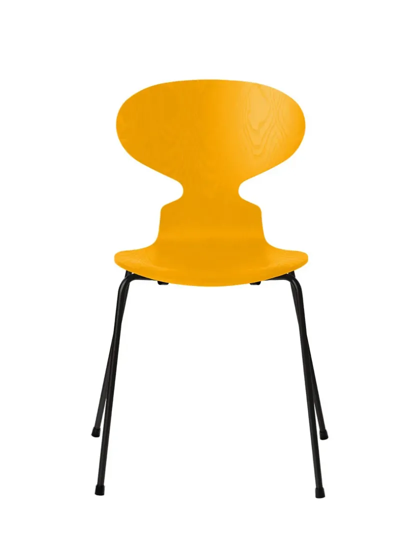 Fritz Hansen 3101 Myren Stol i farvet ask af Arne Jacobsen> Spisebordsstole