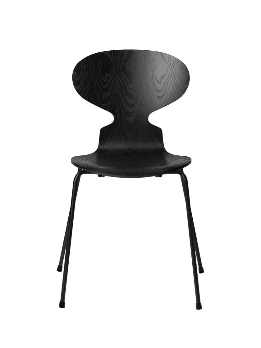 Fritz Hansen 3101 Myren Stol i farvet ask af Arne Jacobsen> Spisebordsstole