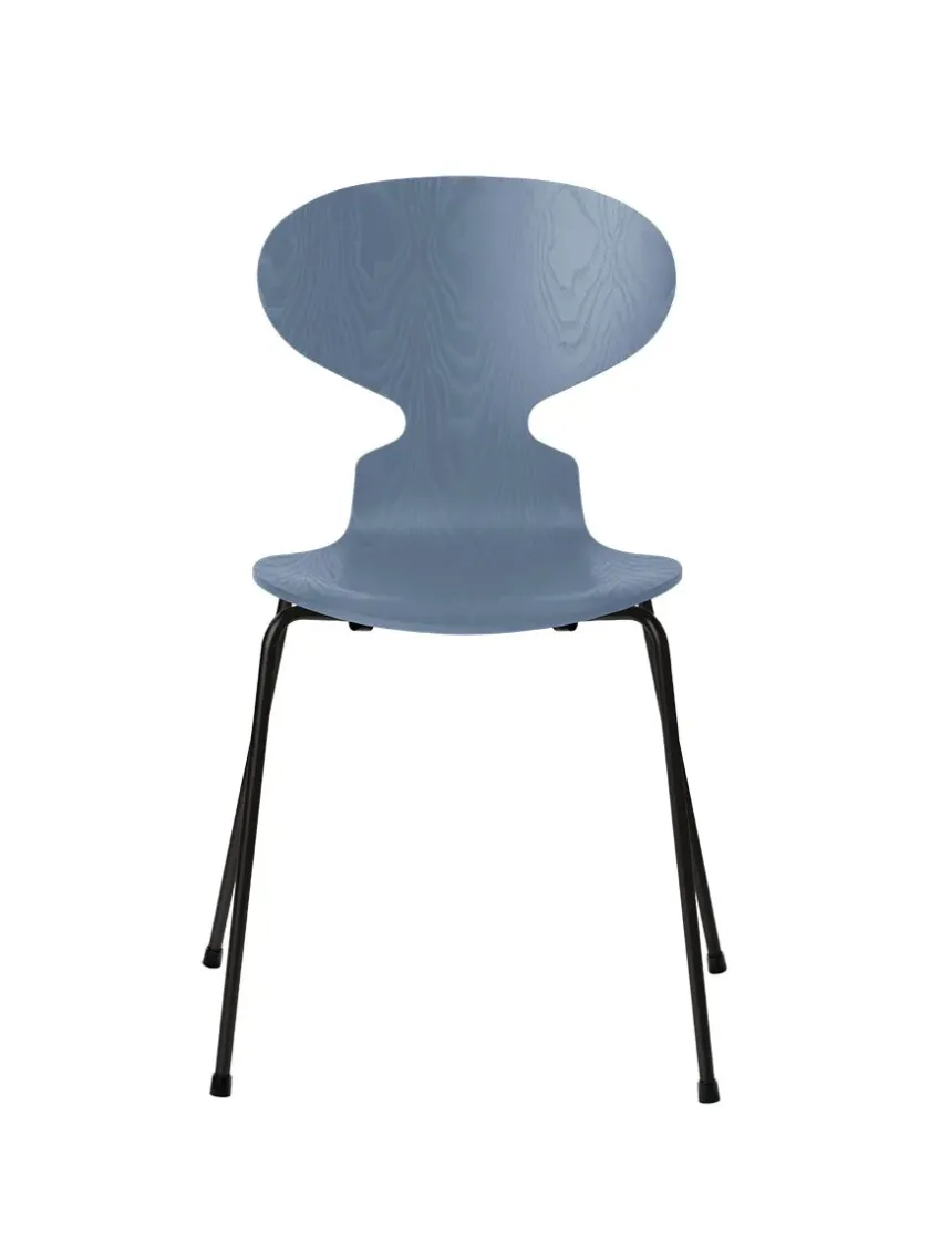 Fritz Hansen 3101 Myren Stol i farvet ask af Arne Jacobsen> Spisebordsstole
