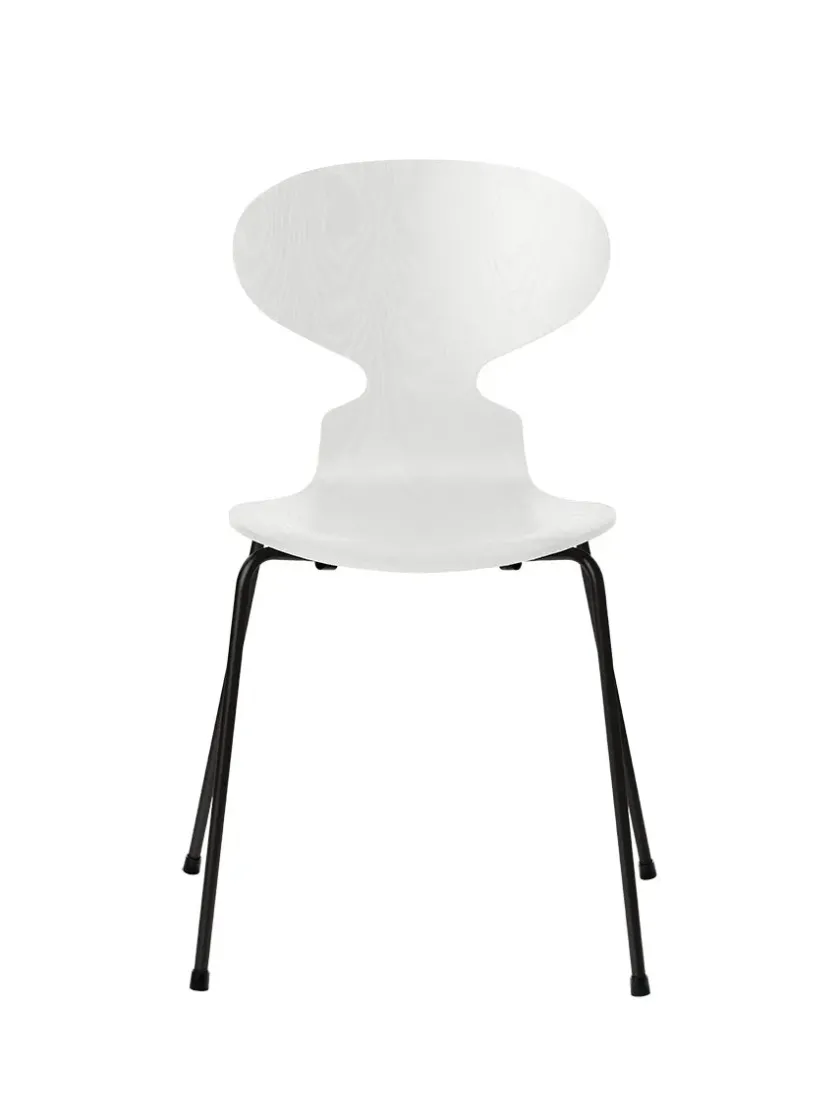 Fritz Hansen 3101 Myren Stol i farvet ask af Arne Jacobsen> Spisebordsstole