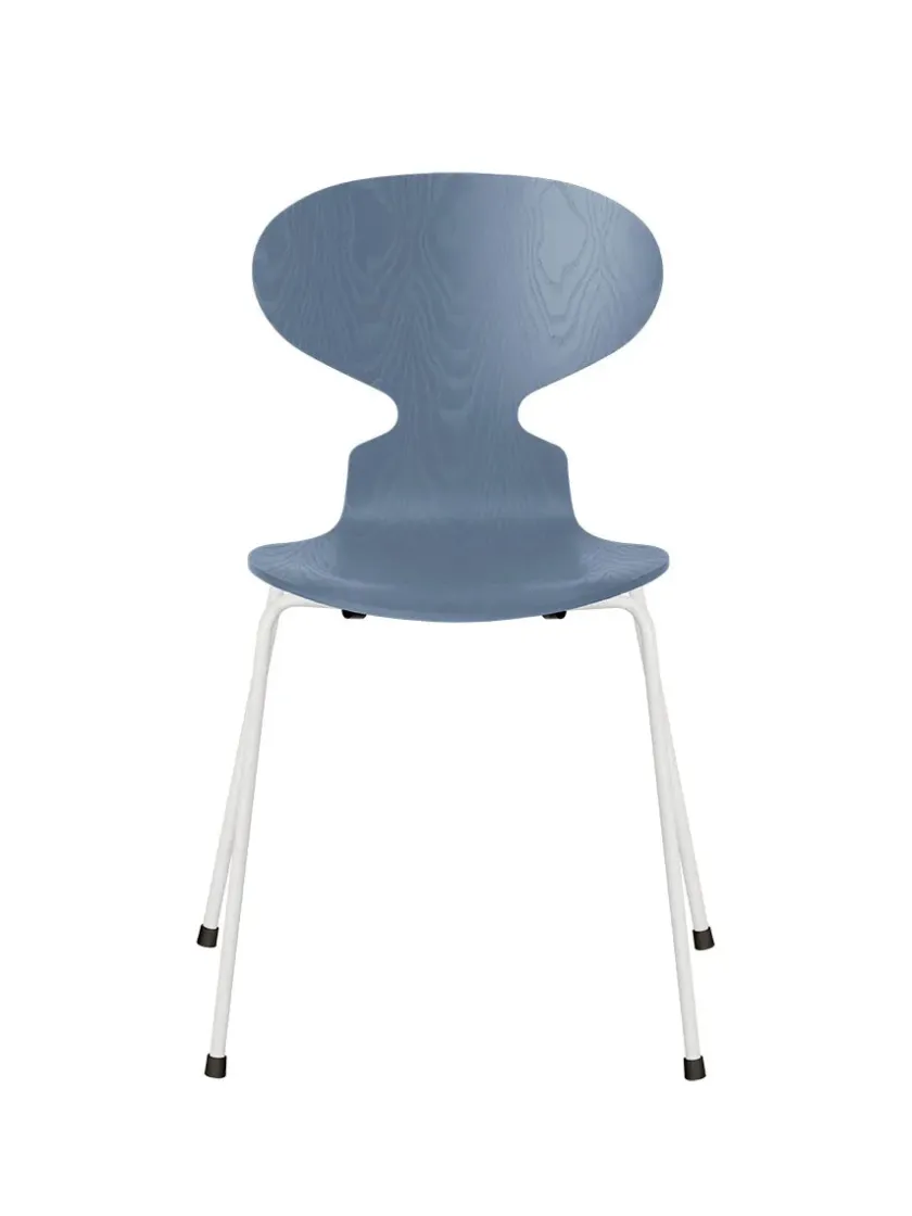 Fritz Hansen 3101 Myren Stol i farvet ask af Arne Jacobsen> Spisebordsstole