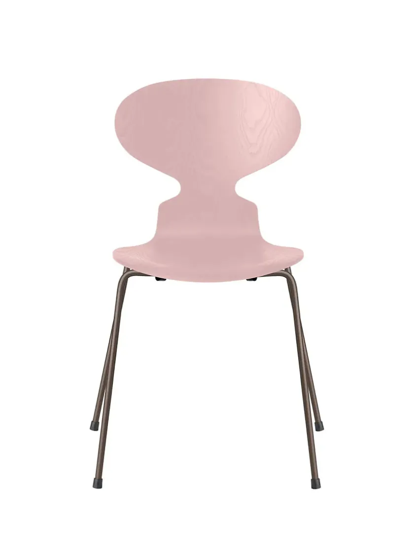 Fritz Hansen 3101 Myren Stol i farvet ask af Arne Jacobsen> Spisebordsstole
