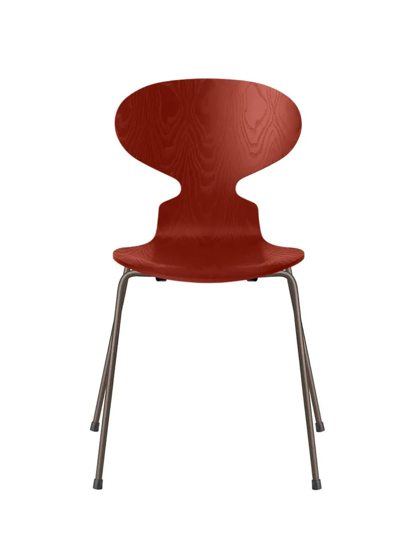 Fritz Hansen 3101 Myren Stol i farvet ask af Arne Jacobsen> Spisebordsstole