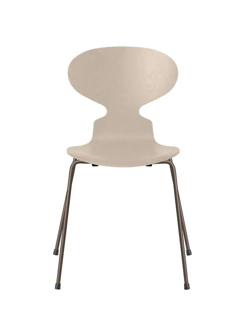 Fritz Hansen 3101 Myren Stol i farvet ask af Arne Jacobsen> Spisebordsstole