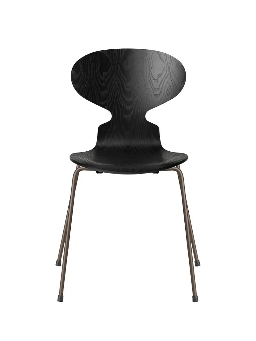 Fritz Hansen 3101 Myren Stol i farvet ask af Arne Jacobsen> Spisebordsstole