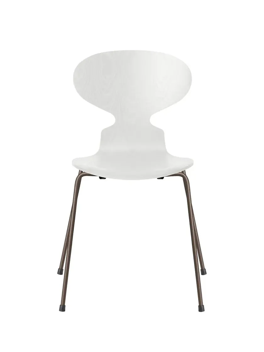 Fritz Hansen 3101 Myren Stol i farvet ask af Arne Jacobsen> Spisebordsstole