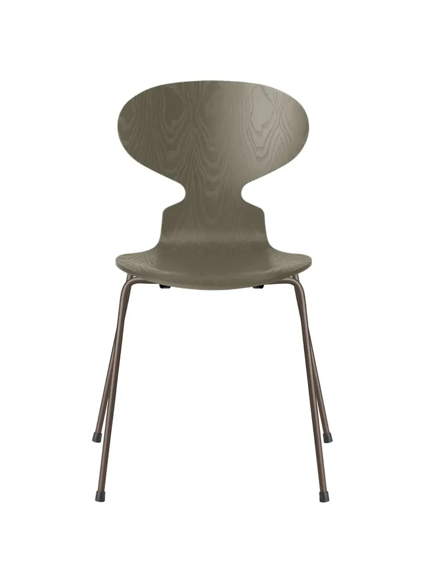 Fritz Hansen 3101 Myren Stol i farvet ask af Arne Jacobsen> Spisebordsstole
