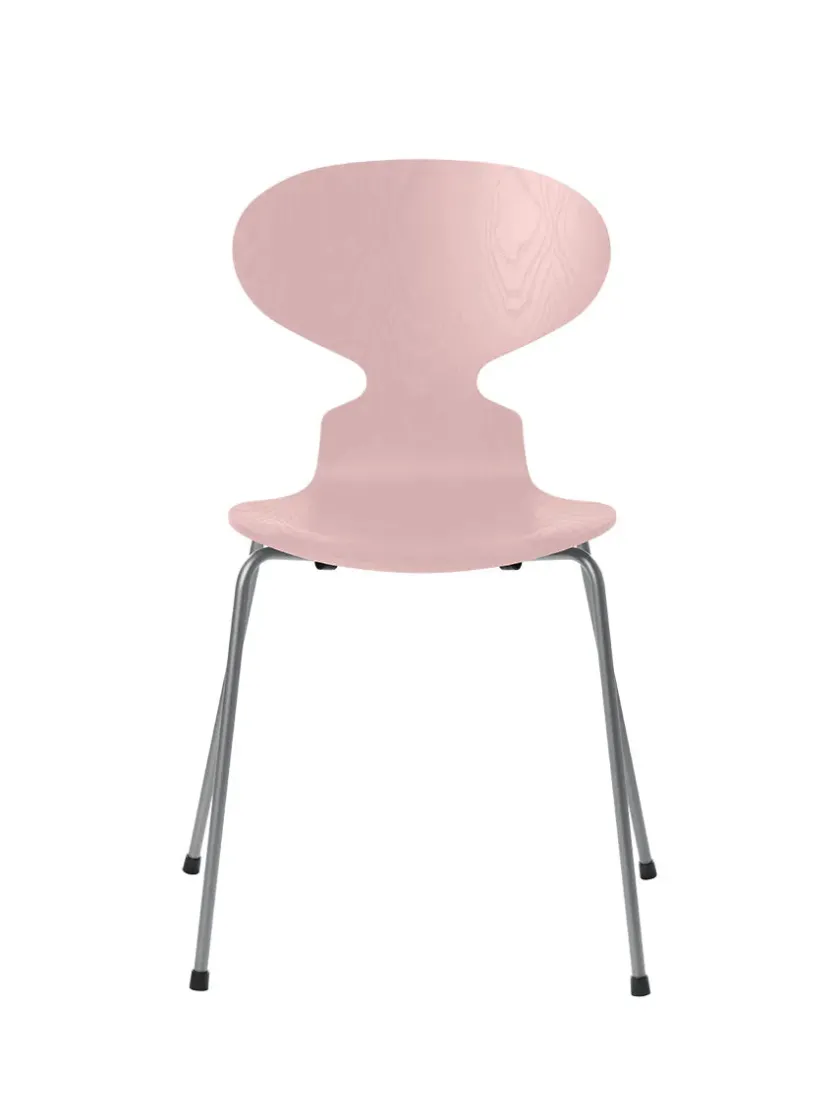 Fritz Hansen 3101 Myren Stol i farvet ask af Arne Jacobsen> Spisebordsstole