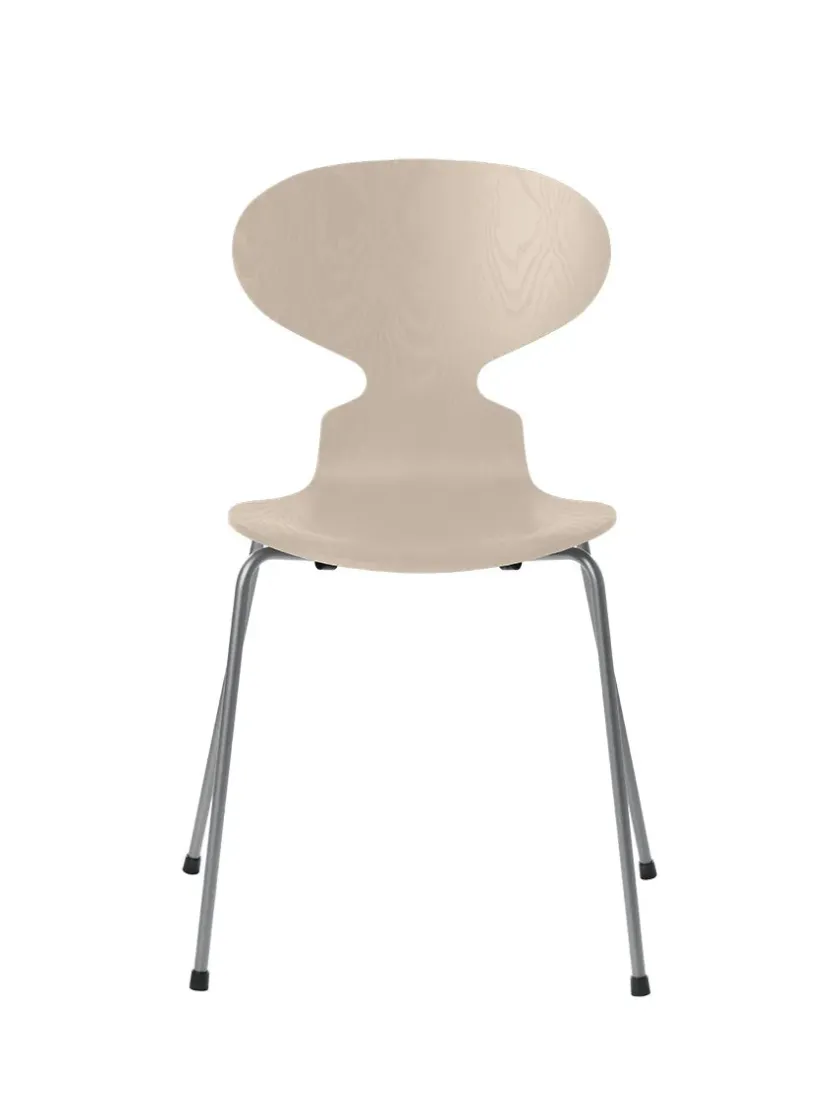 Fritz Hansen 3101 Myren Stol i farvet ask af Arne Jacobsen> Spisebordsstole