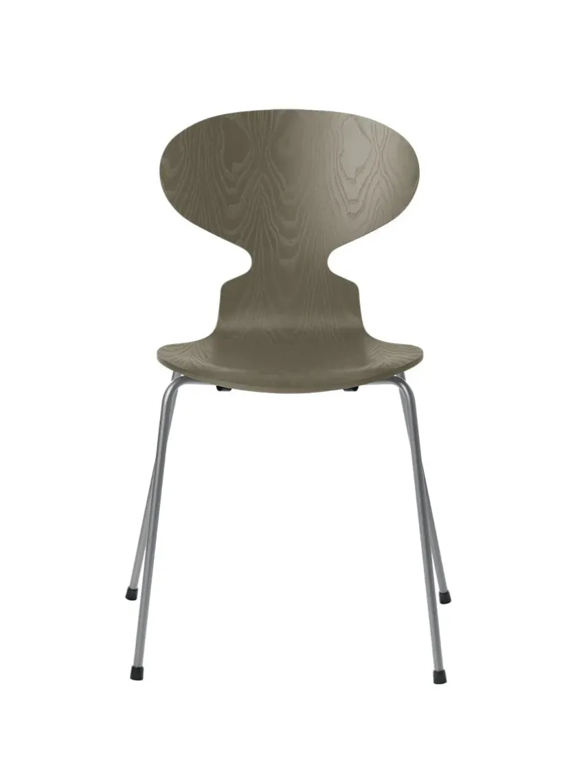 Fritz Hansen 3101 Myren Stol i farvet ask af Arne Jacobsen> Spisebordsstole