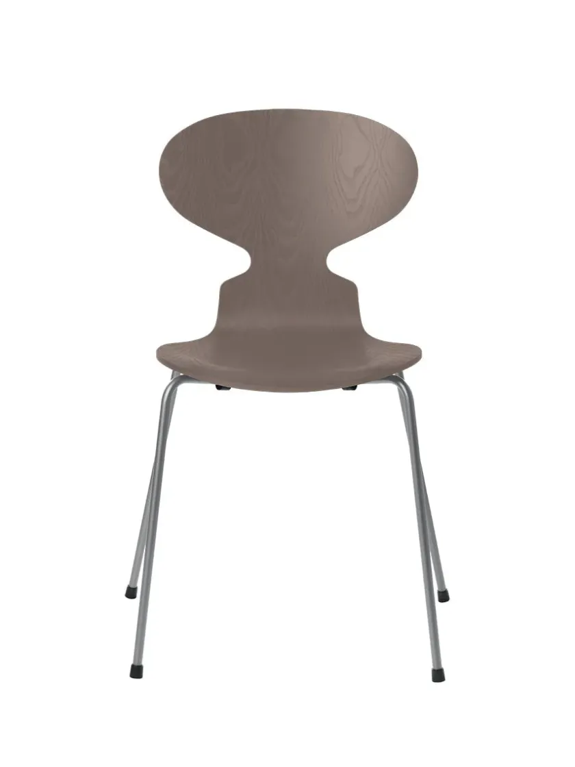 Fritz Hansen 3101 Myren Stol i farvet ask af Arne Jacobsen> Spisebordsstole