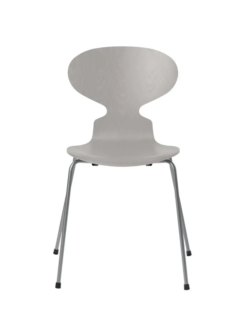 Fritz Hansen 3101 Myren Stol i farvet ask af Arne Jacobsen> Spisebordsstole