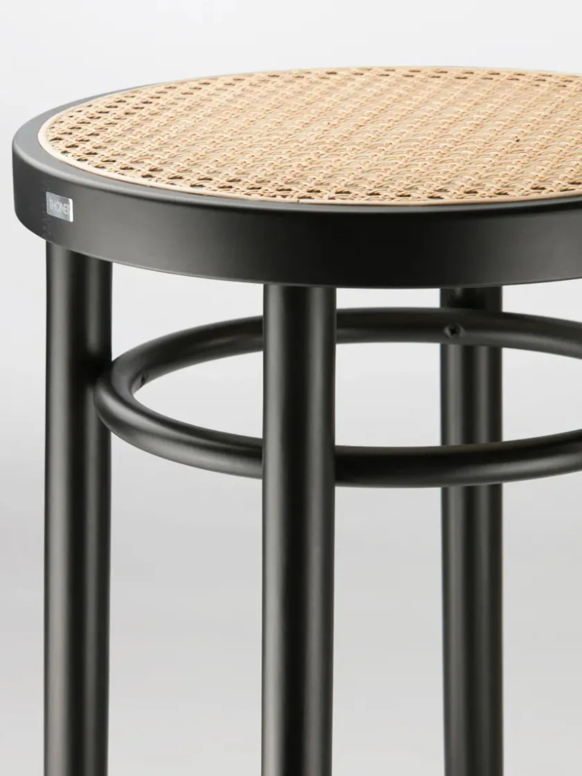 Thonet 214 RH Skammel, sort fra> Skamler
