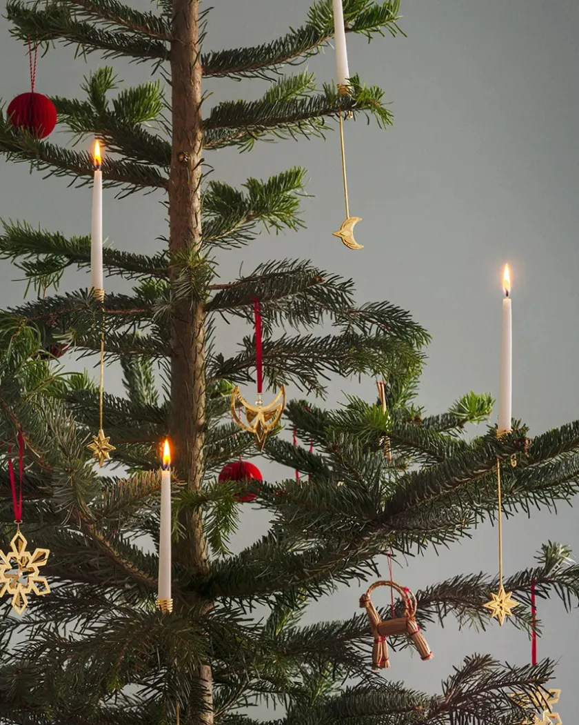 Georg Jensen 2024 Stjerne Lyseholder, guldbelagt fra> Kalenderlys & Julelysestager|Juletræspynt