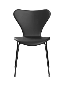 Fritz Hansen 3107 stol, fuldpolstret Essential læder valnød/krom stel af Arne Jacobsen><noscript><img width=