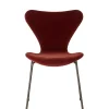 Fritz Hansen 3107 Stol, fuldpolstret velour af Arne Jacobsen> Spisebordsstole