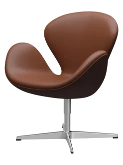Fritz Hansen 3320 Svanen i stof (prisgruppe 1) af Arne Jacobsen><noscript><img width=