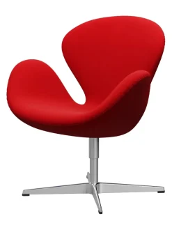 Fritz Hansen 3320 Svanen i stof (prisgruppe 1) af Arne Jacobsen><noscript><img width=