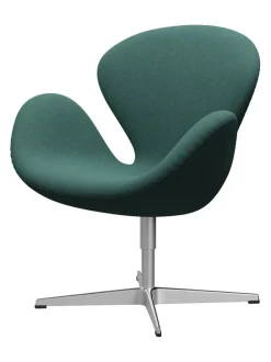 Fritz Hansen 3320 Svanen i stof (prisgruppe 1) af Arne Jacobsen><noscript><img width=