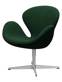 Fritz Hansen 3320 Svanen i stof (prisgruppe 1) af Arne Jacobsen><noscript><img width=