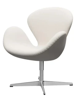Fritz Hansen 3320 Svanen i stof (prisgruppe 1) af Arne Jacobsen><noscript><img width=
