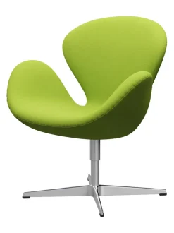 Fritz Hansen 3320 Svanen i stof (prisgruppe 1) af Arne Jacobsen><noscript><img width=