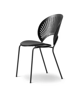 Fredericia Furniture 3396 Trinidad Stol, sort ask/omni 301 af Nanna Ditzel> Spisebordsstole