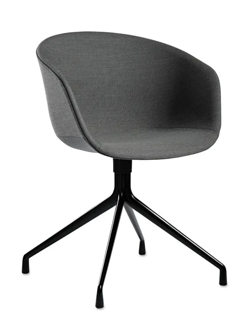 HAY About a Chair AAC52 Forsidepolstret, hvid skal fra> Kontorstole