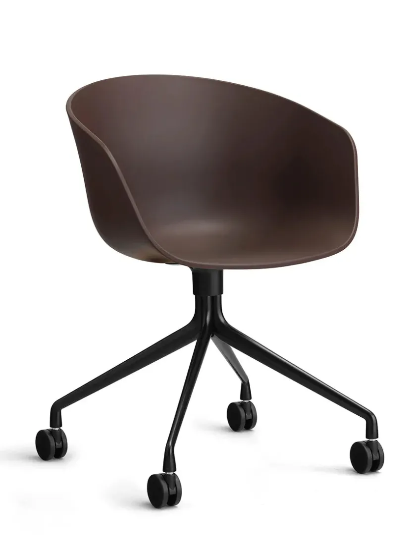 HAY About a Chair AAC52 Forsidepolstret, hvid skal fra> Kontorstole