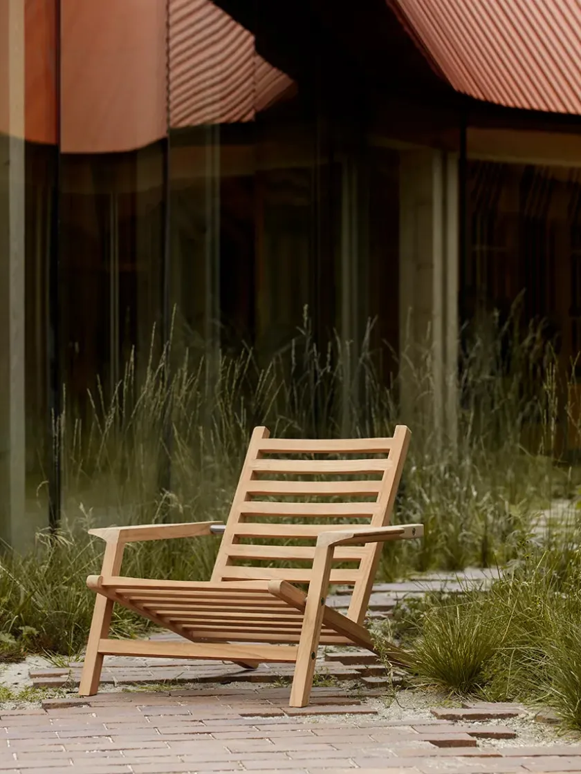 Carl Hansen & Søn AH603 Outdoor Dækstol fra> Udendørs Loungemøbler|Solvogne/Liggestole