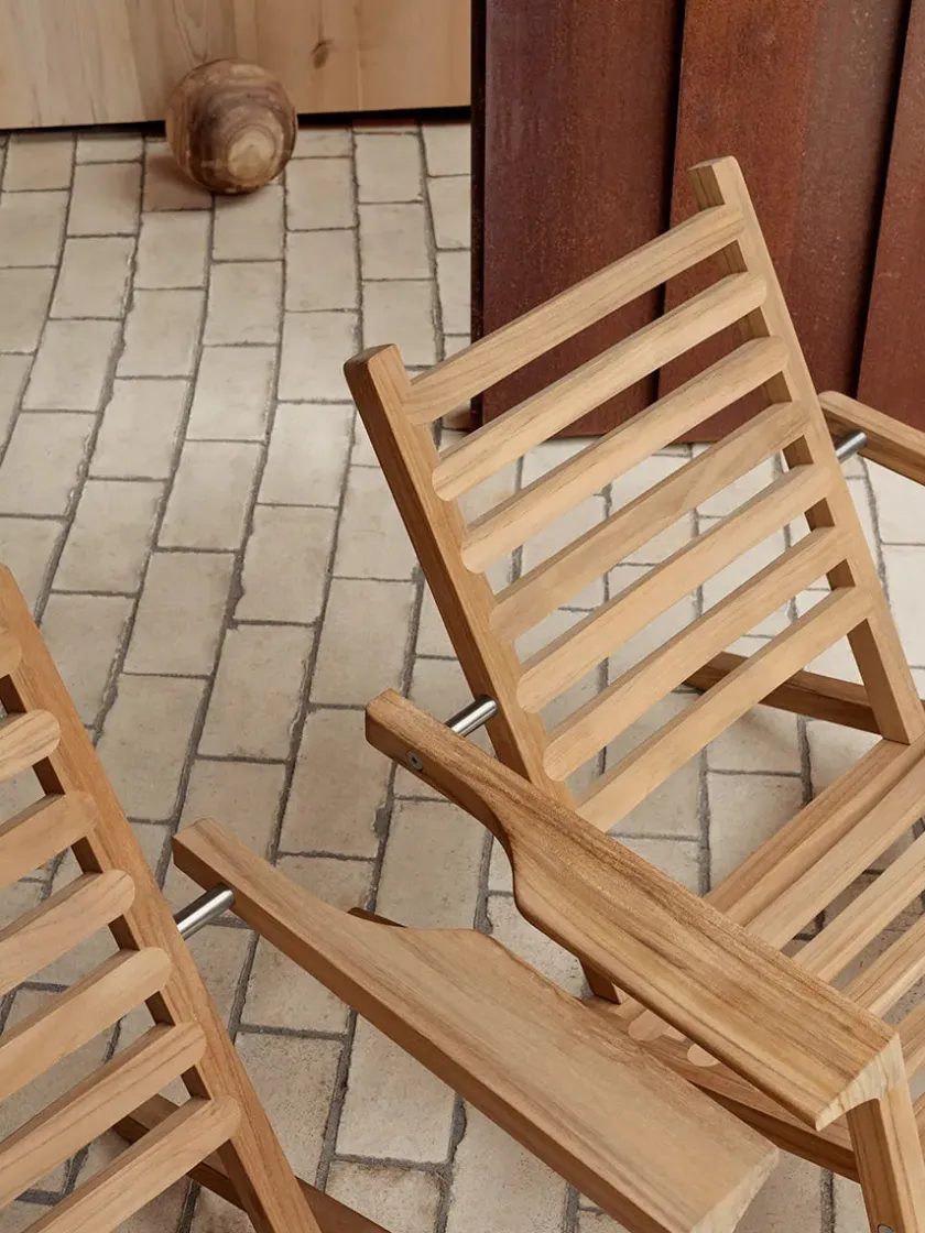 Carl Hansen & Søn AH603 Outdoor Dækstol fra> Udendørs Loungemøbler|Solvogne/Liggestole